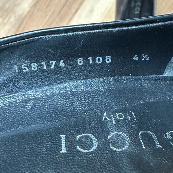 Gucci Back Leather Upper Blocks Heel Pumps  Size: 4.5 - Picture 13 of 14